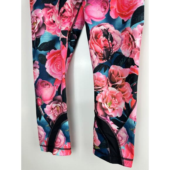 Lululemon Run Inspire Crop Floral Print Capri Pants Secret Garden Pink Size 6 - Picture 6 of 10